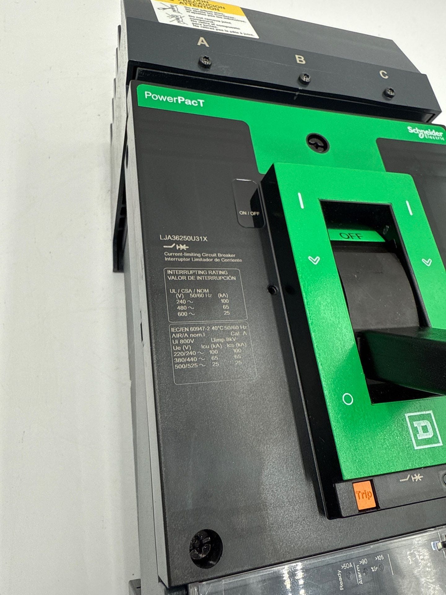 Square D LJA36250U31X I-Line Circuit Breaker 250A 3P 600V LJA PowerPact New