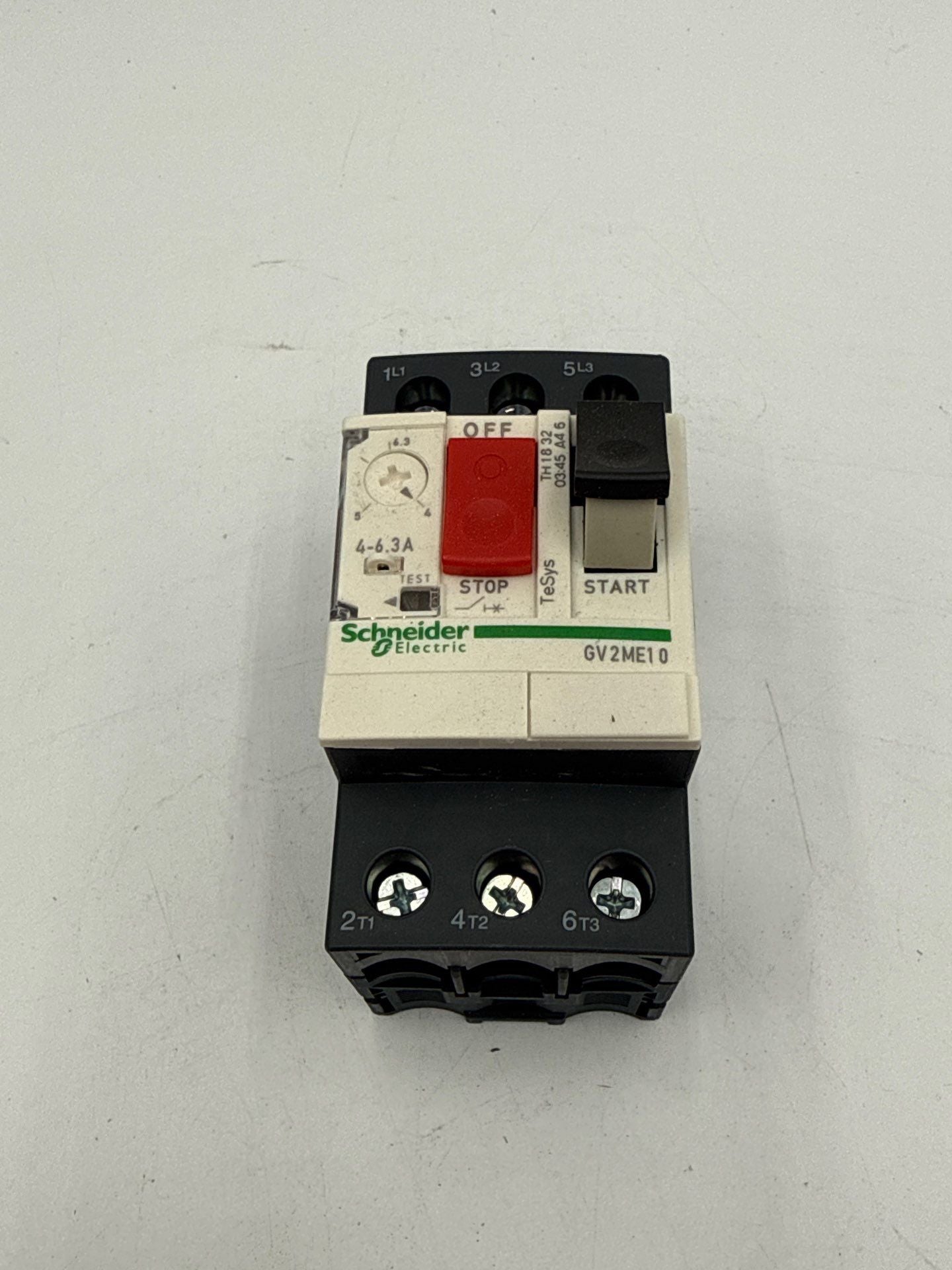 Schneider Electric GV2ME10 Manual Motor Circuit Breaker 3P 4 to 6.3A New