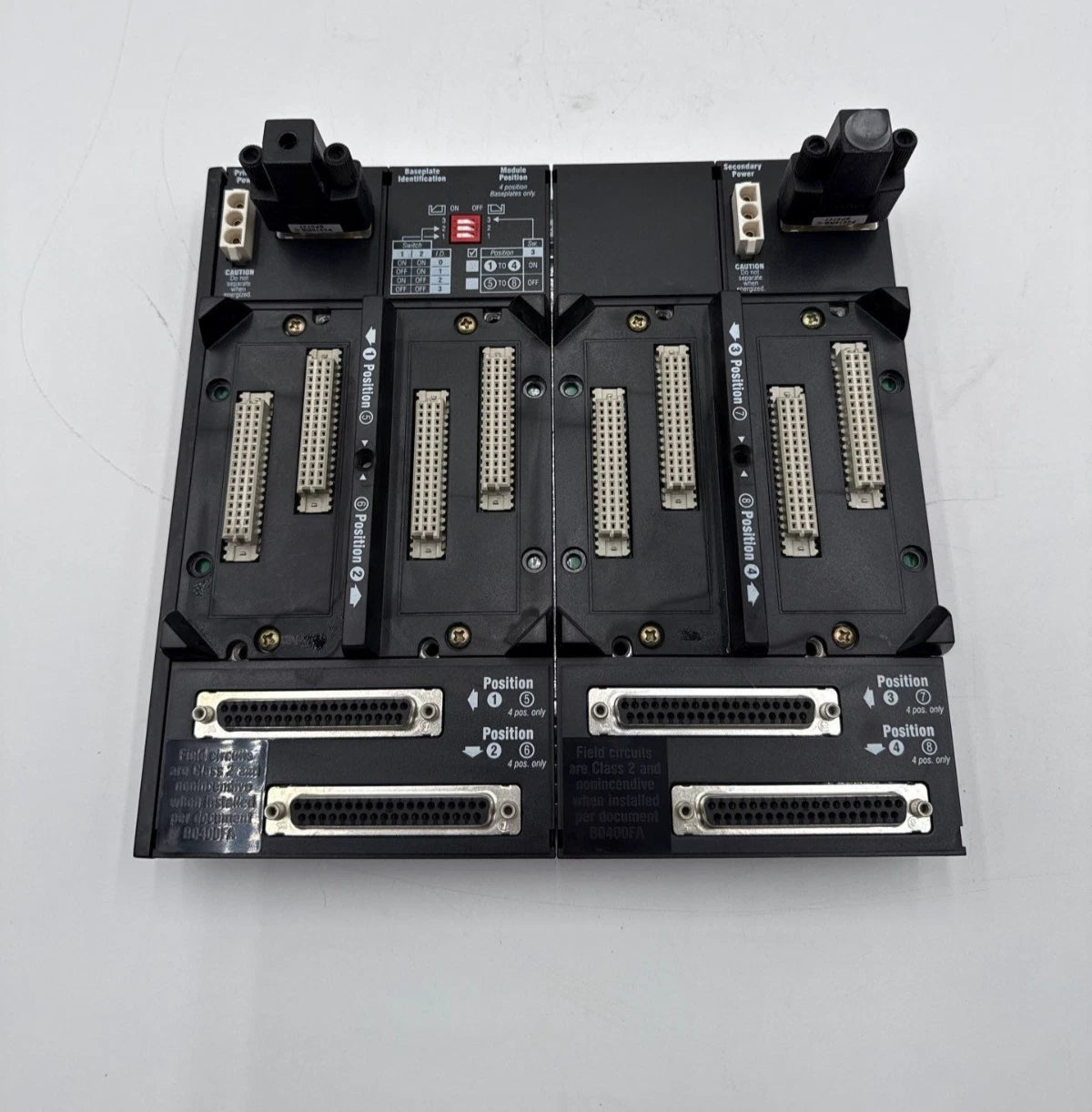 Foxboro P0926HM Mounting Base Plate for FBM Modules 8 Positions B0400FA Used