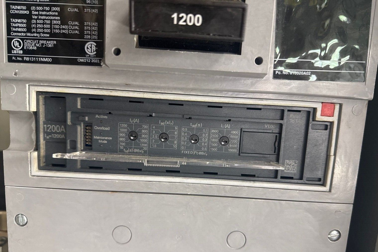 Siemens P5 Panelboard 1200A 208/120V 3PH 4W P5C90SN120EBS SHND6A120LSI Indoor P663-NS New