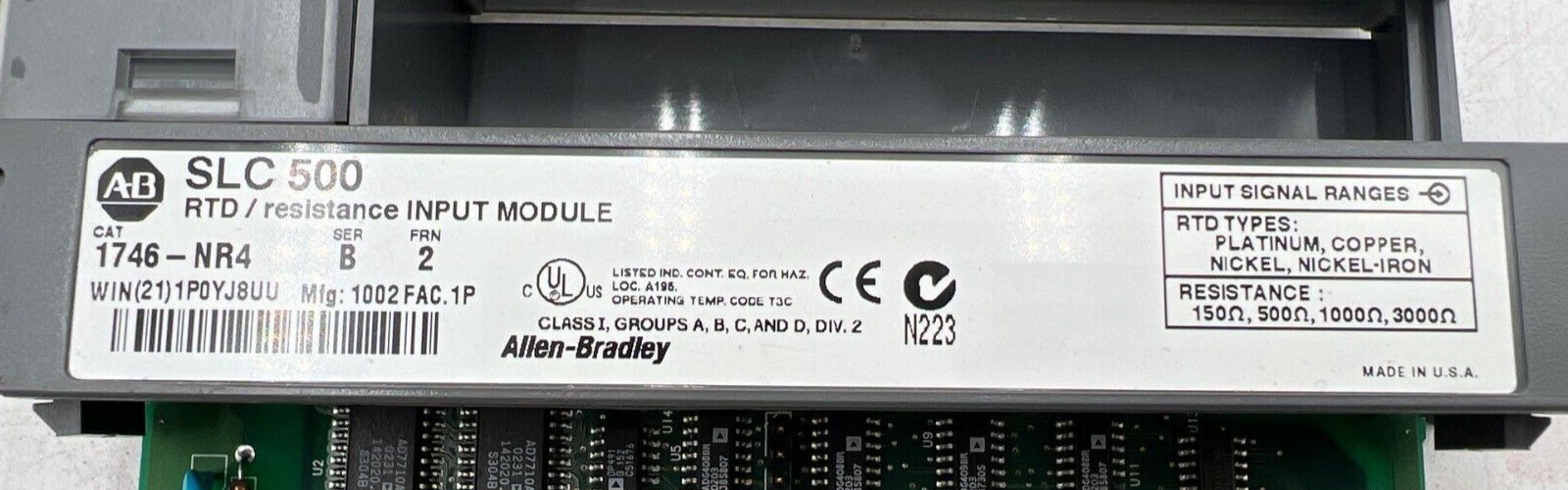Allen-Bradley 1746-NR4 Used