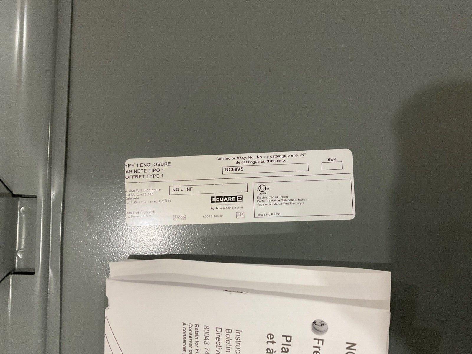 Square D NF Panelboard 400A 480/277V 3PH 4W 42Cir LAP36400MB MCB Indoor Encl P677 New