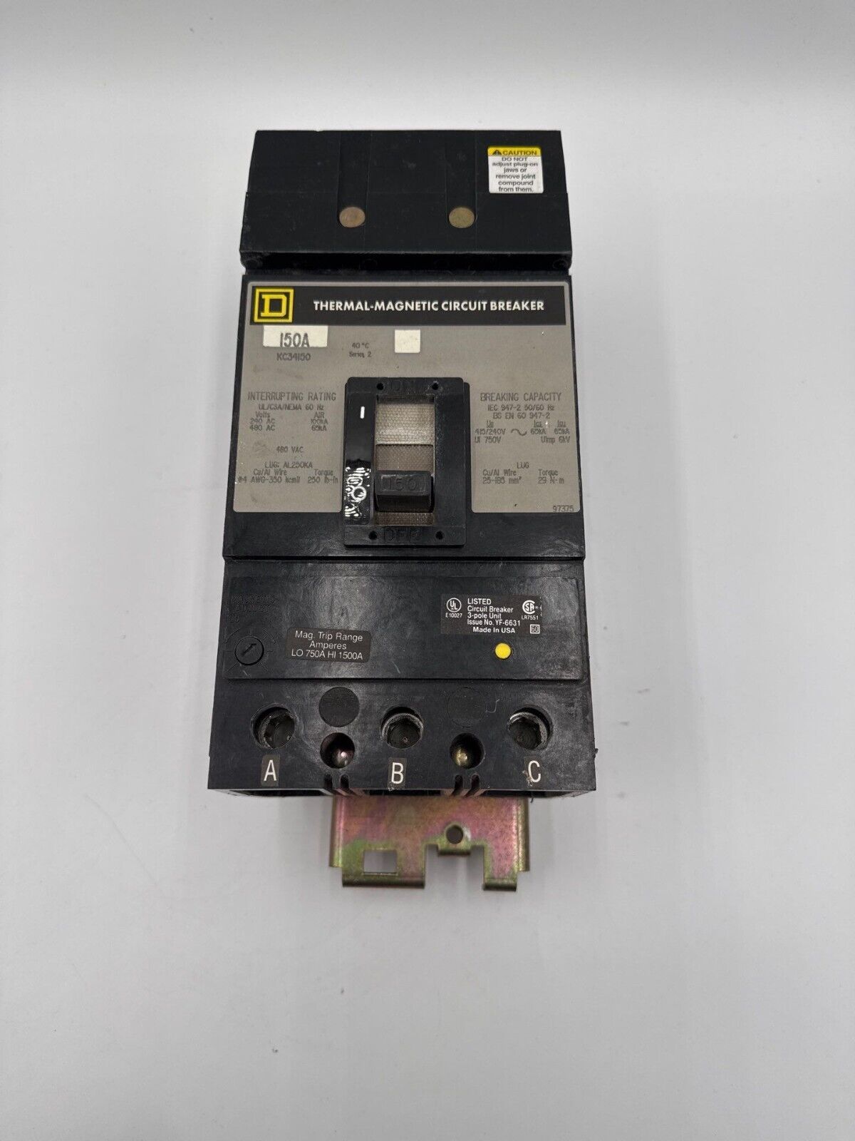 Square D KC34150 Used