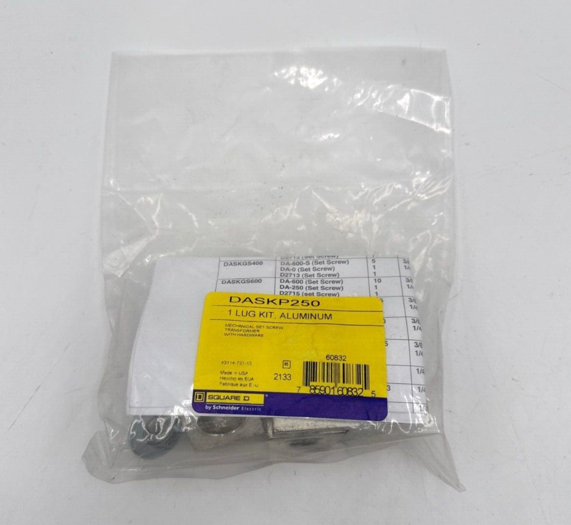 Square D DASKP250 New