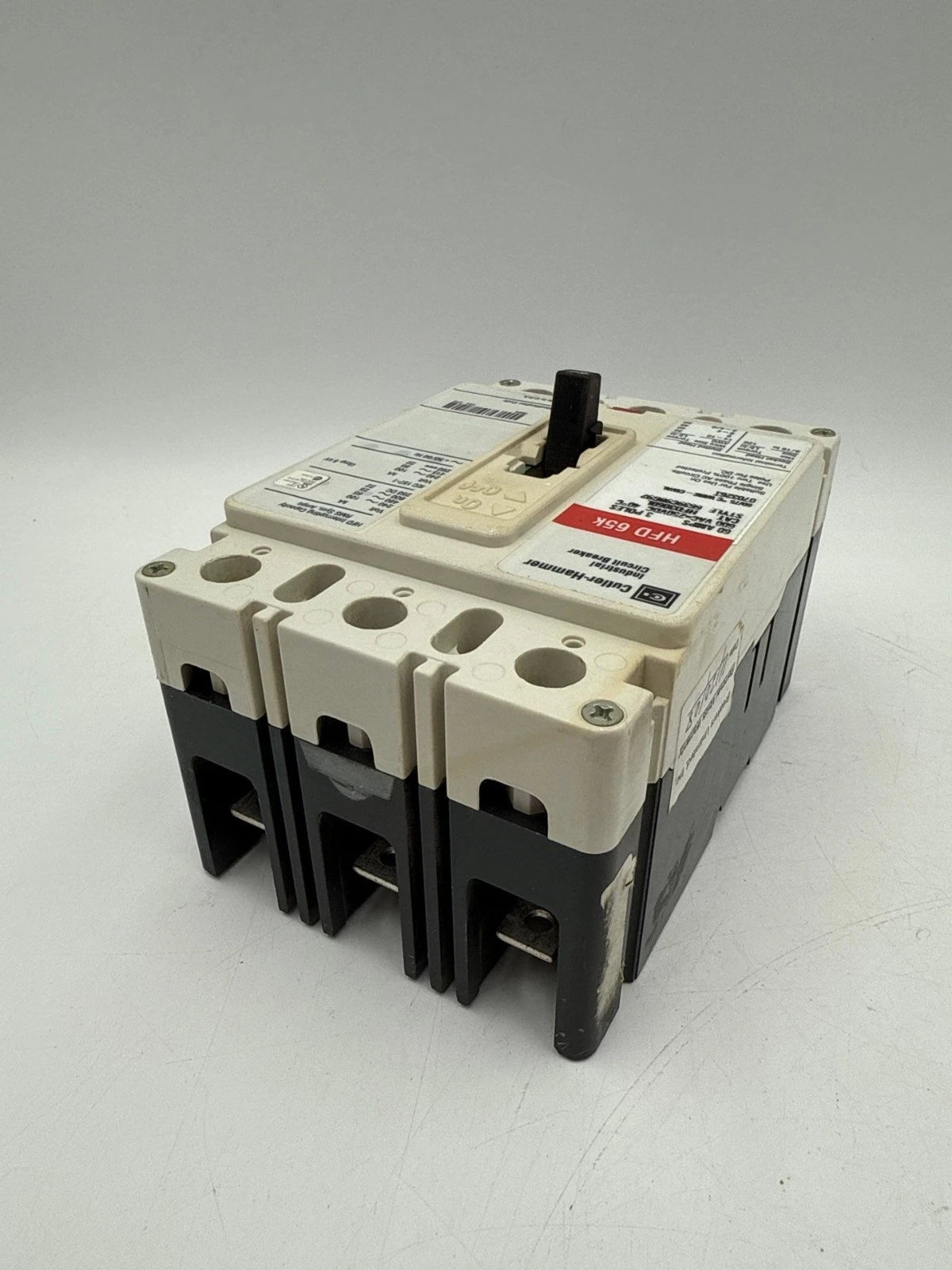 Cutler-Hammer HFD3060L Circuit Breaker 60A 3P 600V HFD 65k 60 Amp 3 Pole Used Used