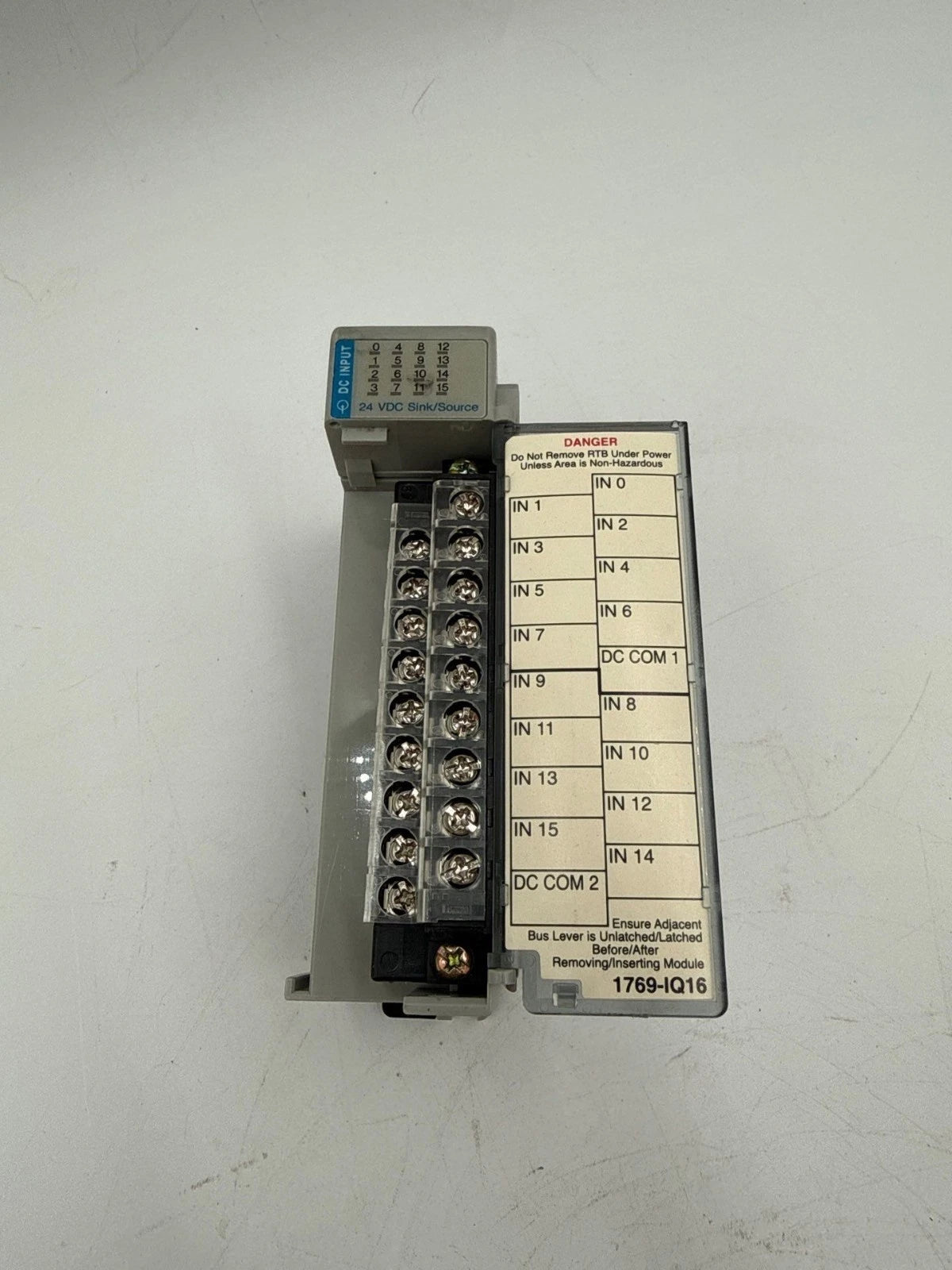 Allen-Bradley 1769-IQ16 Ser. A Rev 2 F/W Rev 3.1 Compact I/O 16 PT Input Module