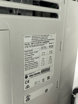 Allen Bradley 2100 39" 15A Combo MCC Bucket 2HP Powerflex753 AC Drive New