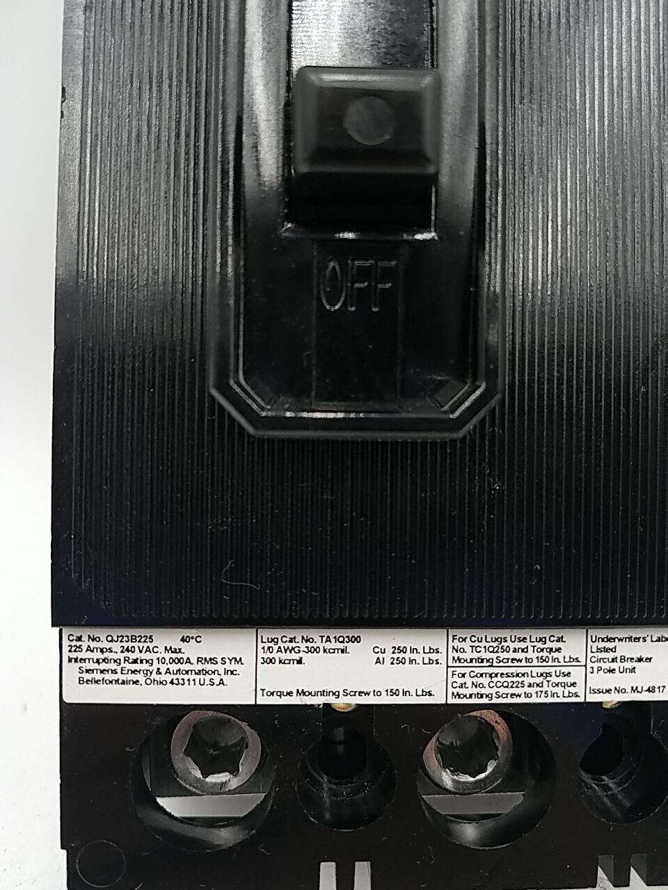 Siemens QJ23B225 Used