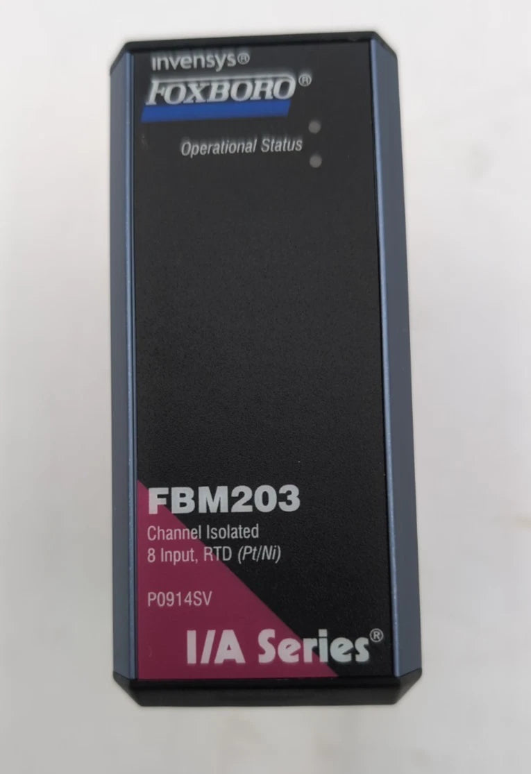 FOXBORO FBM203 Power I/O Module Channel Isolated 8 Input P0914SV 10ohm RTD Used