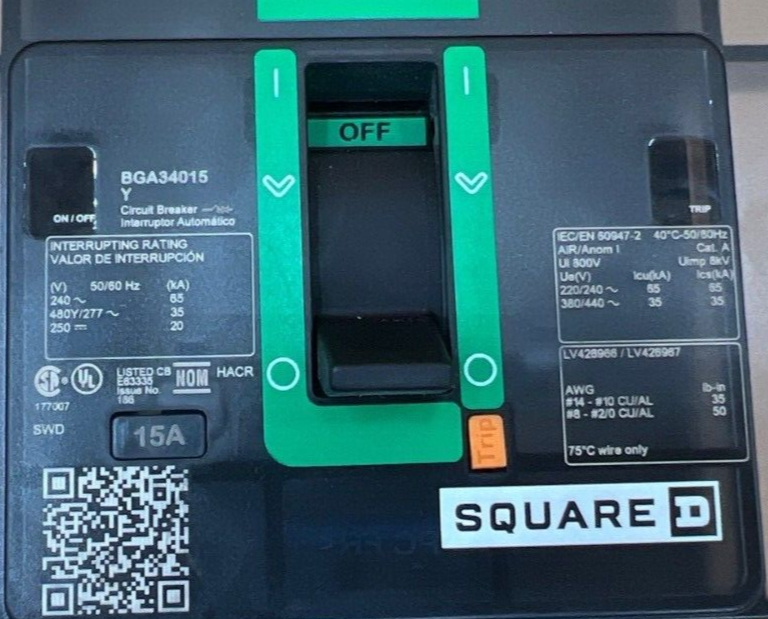 Square D BGA34015Y New