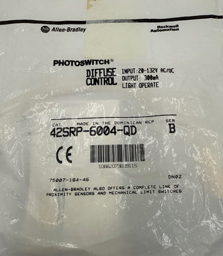 Allen-Bradley 42SRP-6004-QD Photoswitch Photoelectric Sensor 20-132V AC/DC 300mA New