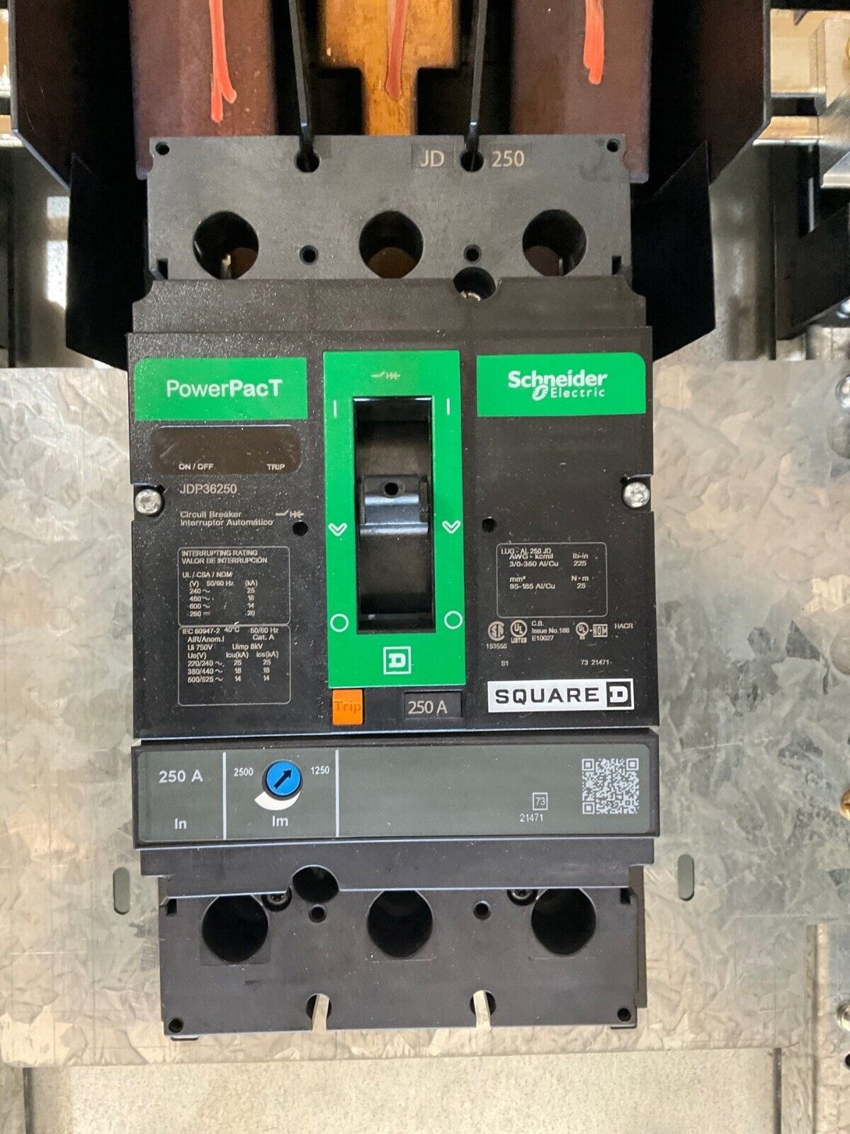 Sq D NF Panelboard 250A 480/277V 3PH 4W 42 Cir Main JDP36250 MCB Indoor Encl P676 New