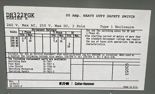 Eaton DH322FGK New