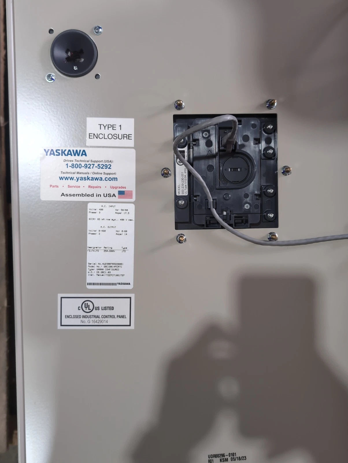 Yaskawa GA800 GA80U4018ABM 10HP 380-480V 3PH Variable Frequency Drive VFD New New