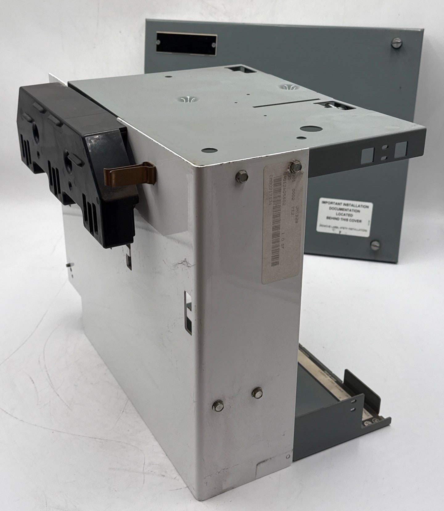 Allen Bradley 2100 12in MCC Bucket Blank Shelf Empty Unit Insert with Door Used