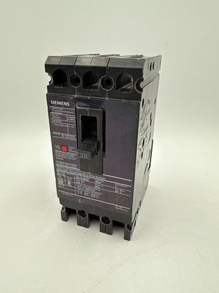 Siemens HED43B020 Circuit Breaker 20A 3P 480V 3PH HED4 20 Amp 3 Pole Black Used