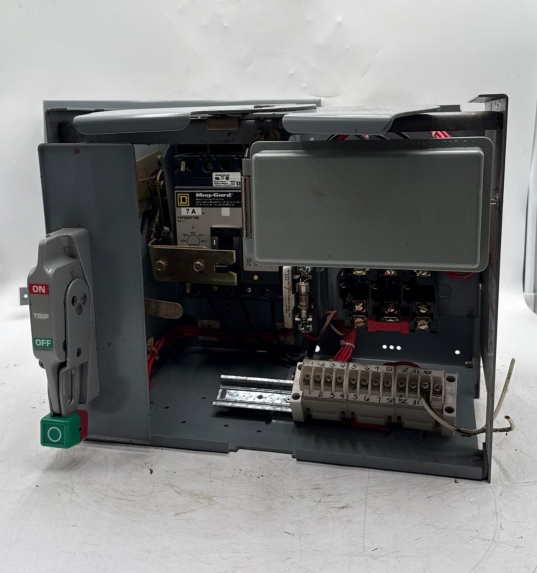 Square D Model 6 12" 7A Combo MCC Bucket Size 1 Starter FAP3600712M 8536SCO3S Used