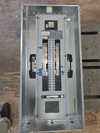 Siemens SE SEE42E6100ATS Panelboard 100A 480/277V 3PH 4W MCB 100 Amp Panel 42Cir Used
