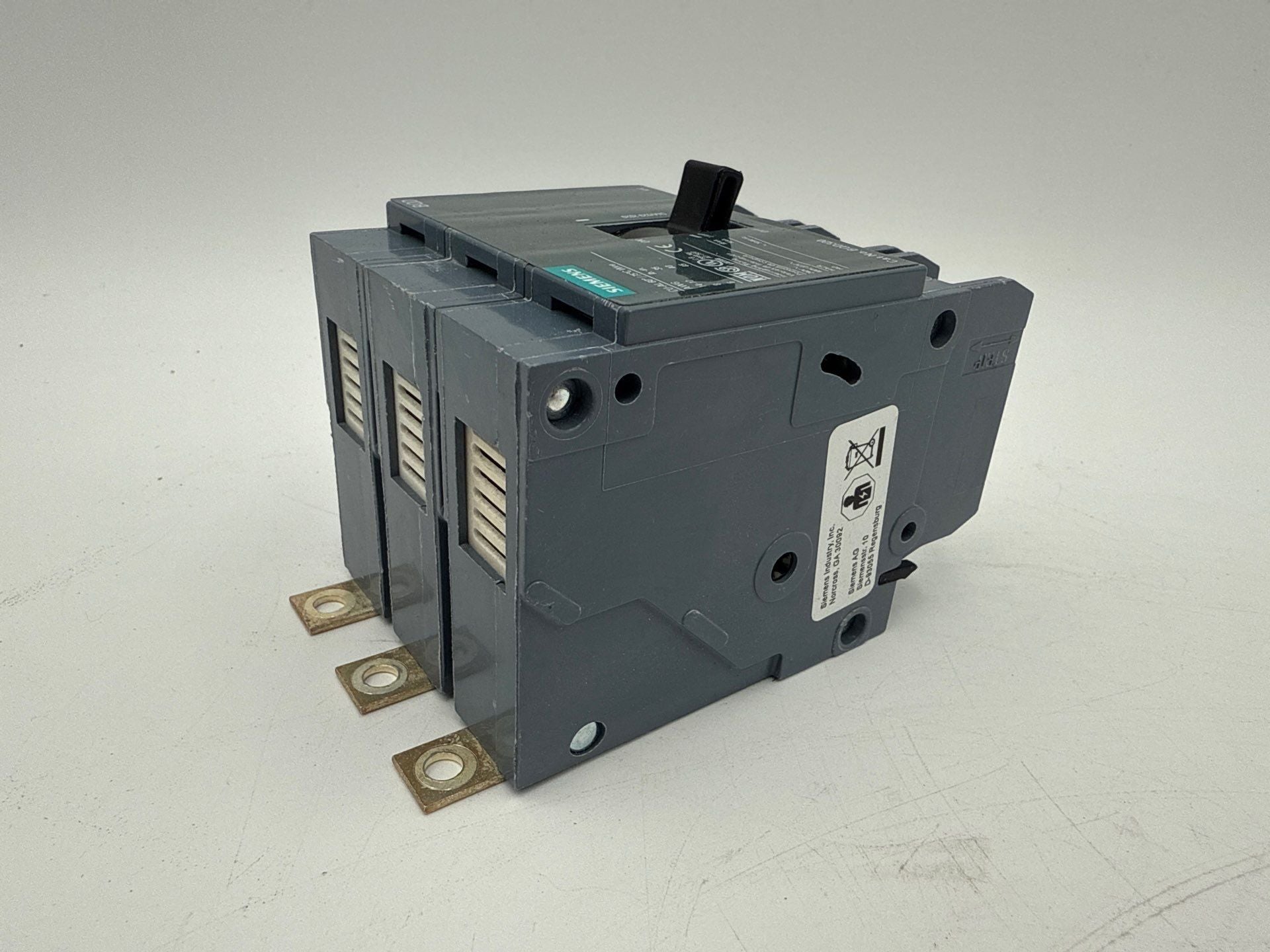 Siemens BQD320 Circuit Breaker 20A 3P 480V BQD 20 Amp 3 Pole Bolt On Used