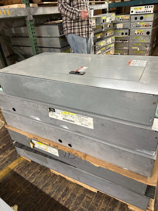 GE AQF3421MTX Panelboard 125A 208Y/120V 3PH 4W MLO 42 Circuit Main Lug Box AB37B P467 Used