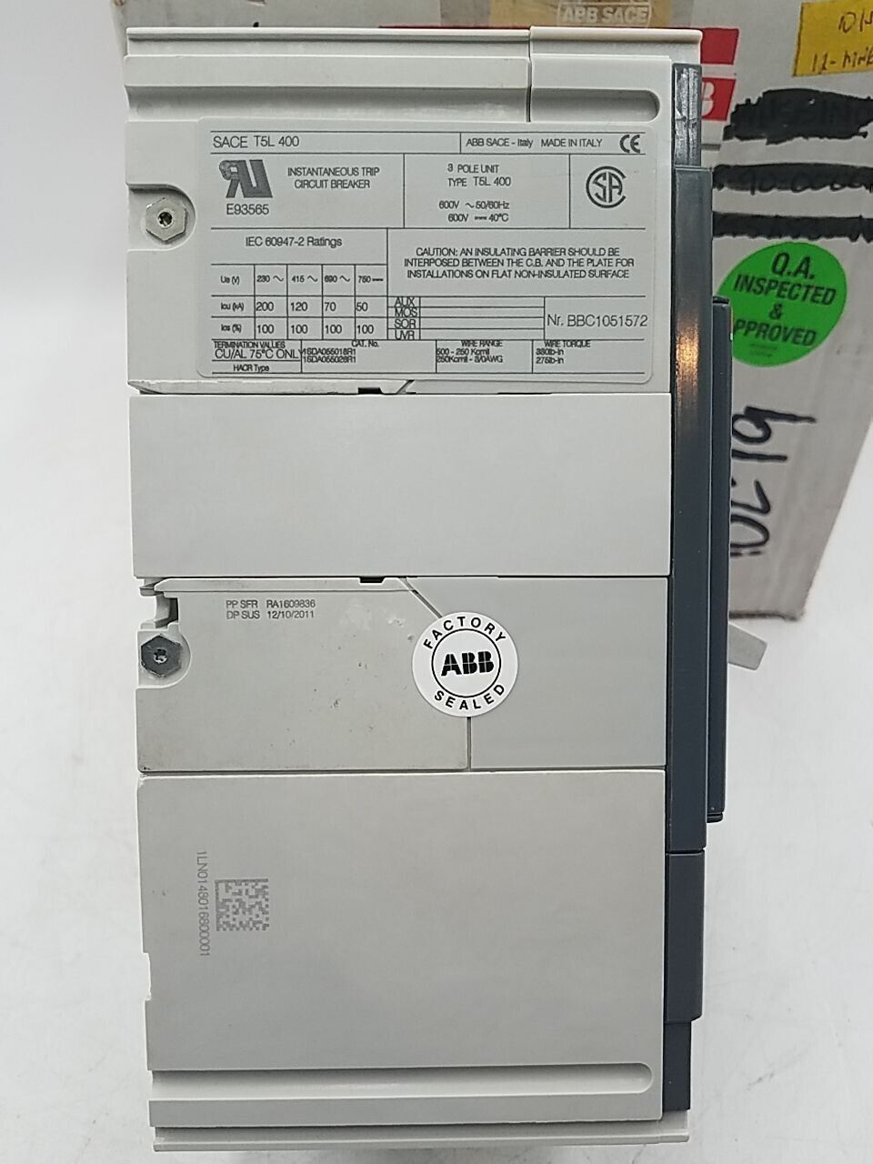 ABB T5L400E5W New