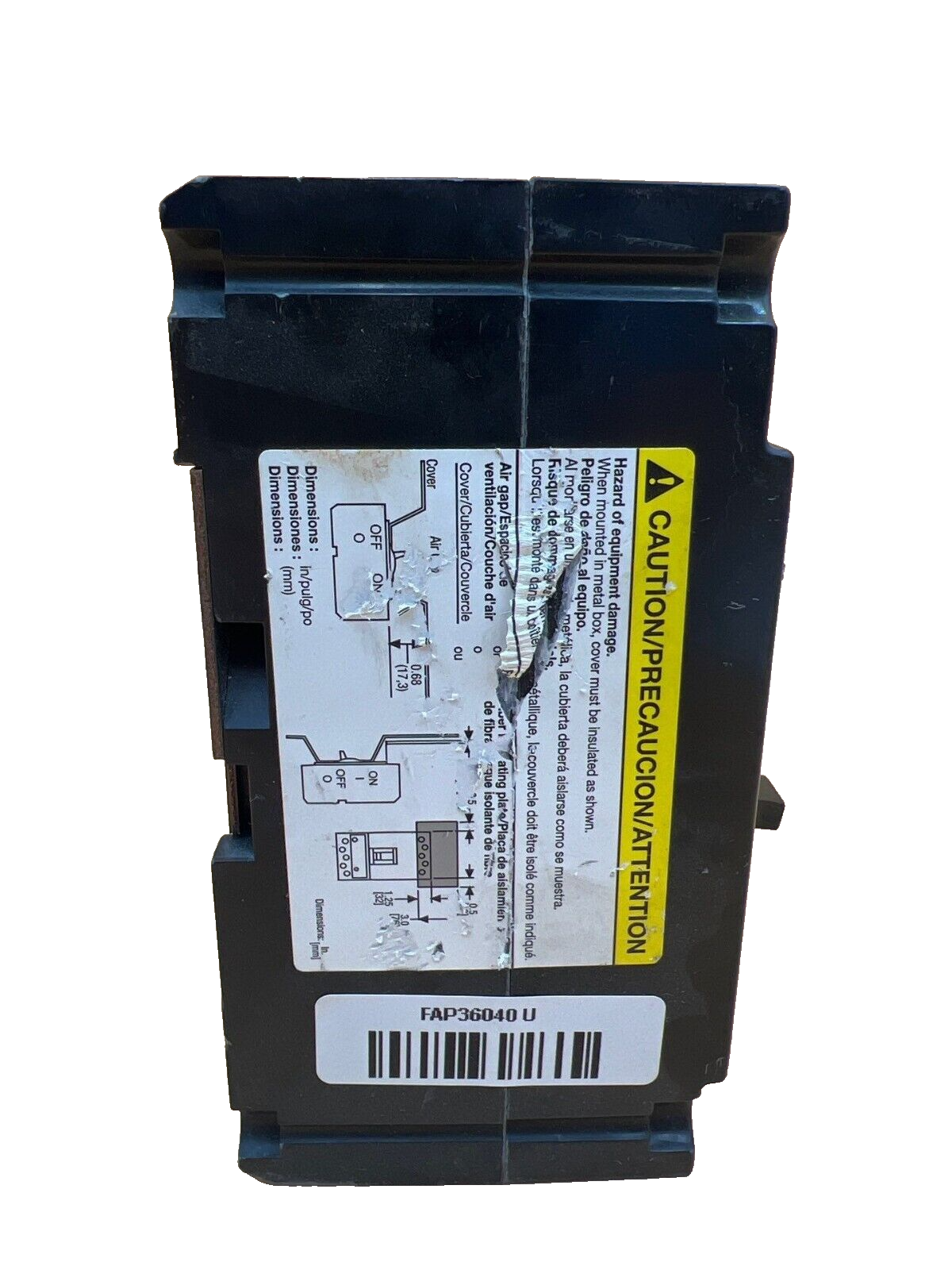 Square D FAP36040 Used