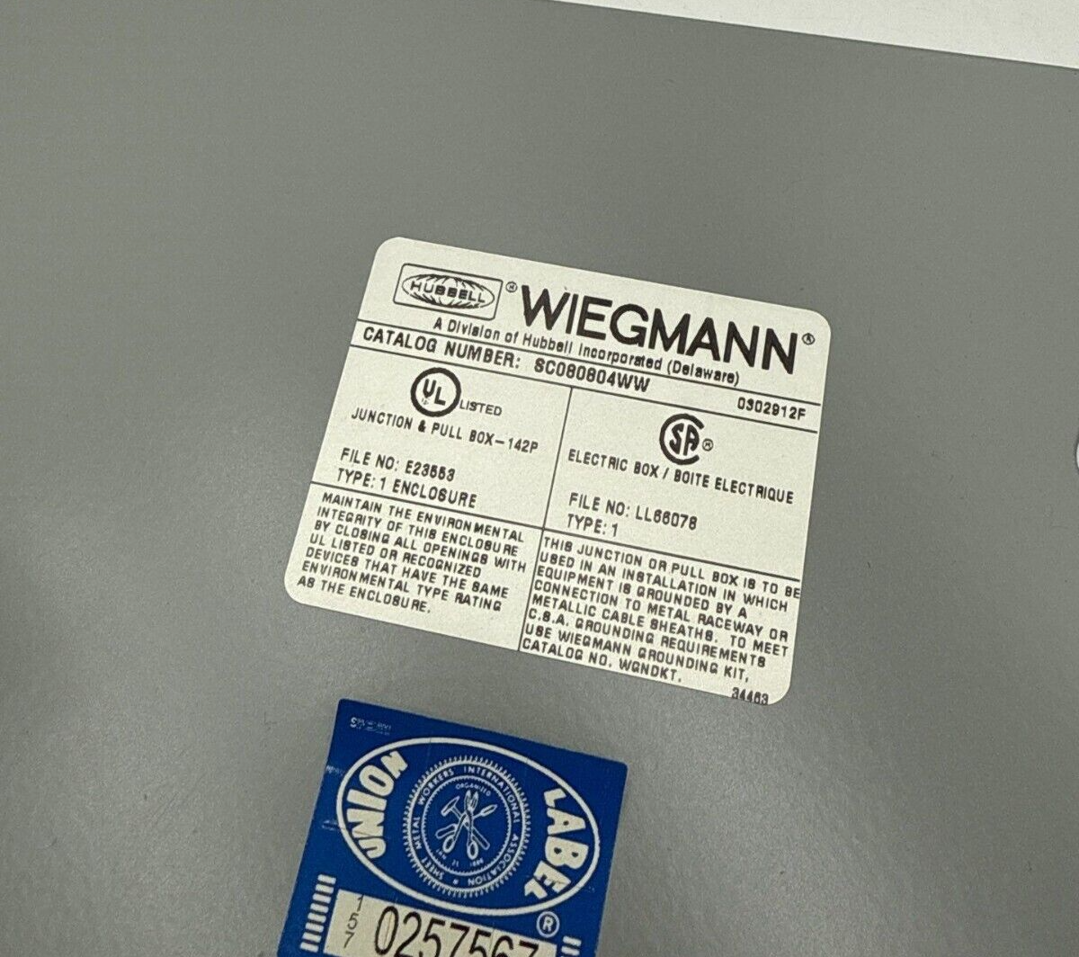 Hubbell SC080804WW New