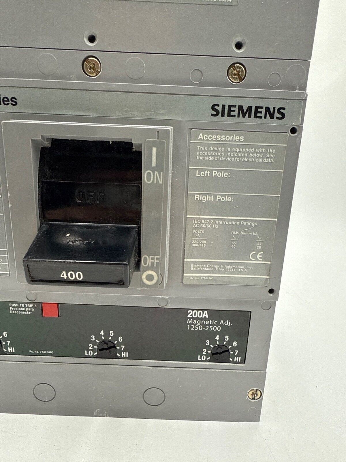 Siemens JXD63B200 Used