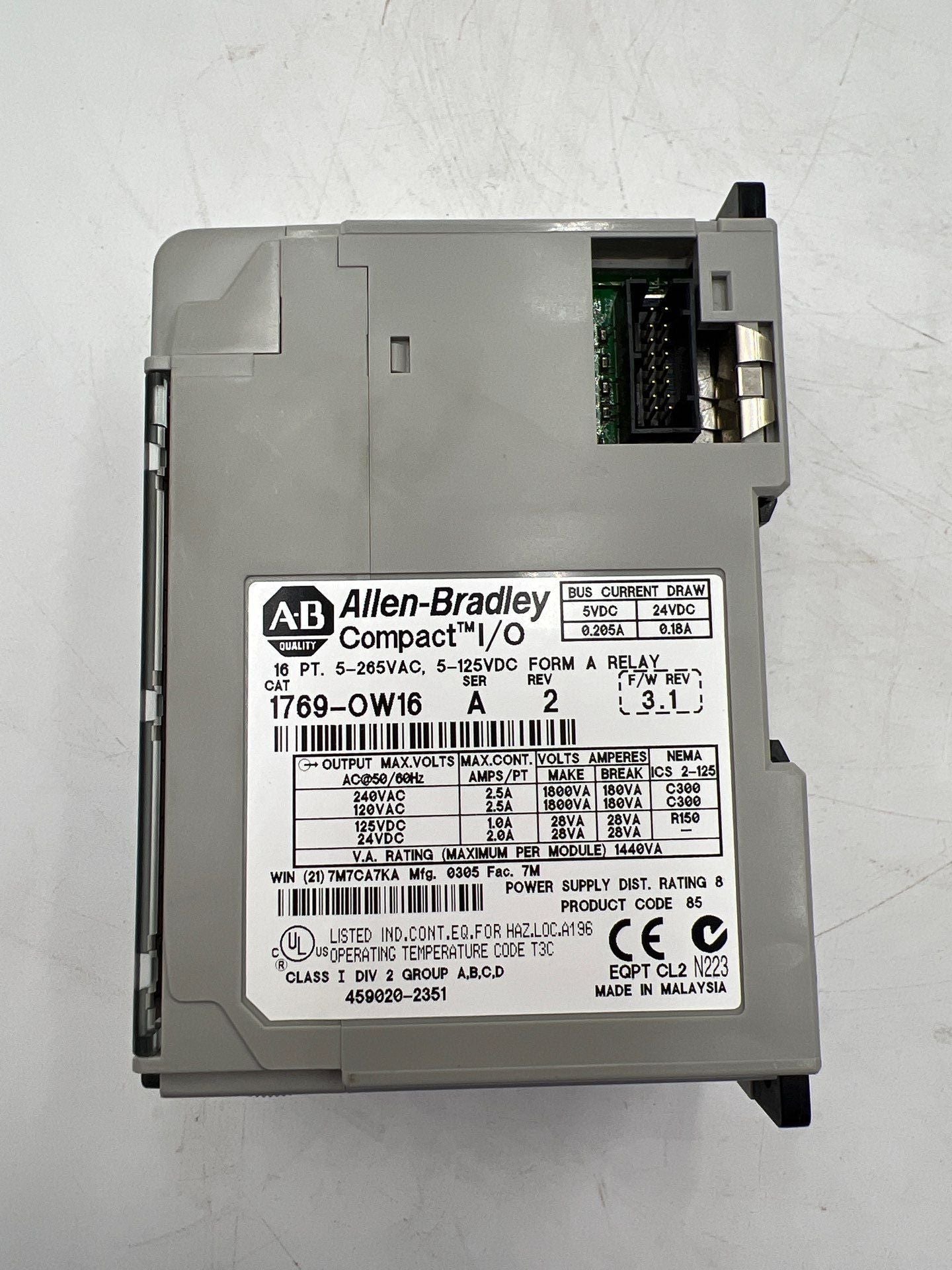 Allen‑Bradley 1769‑OW16 Used