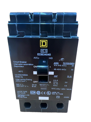 Square D EDB34040 New