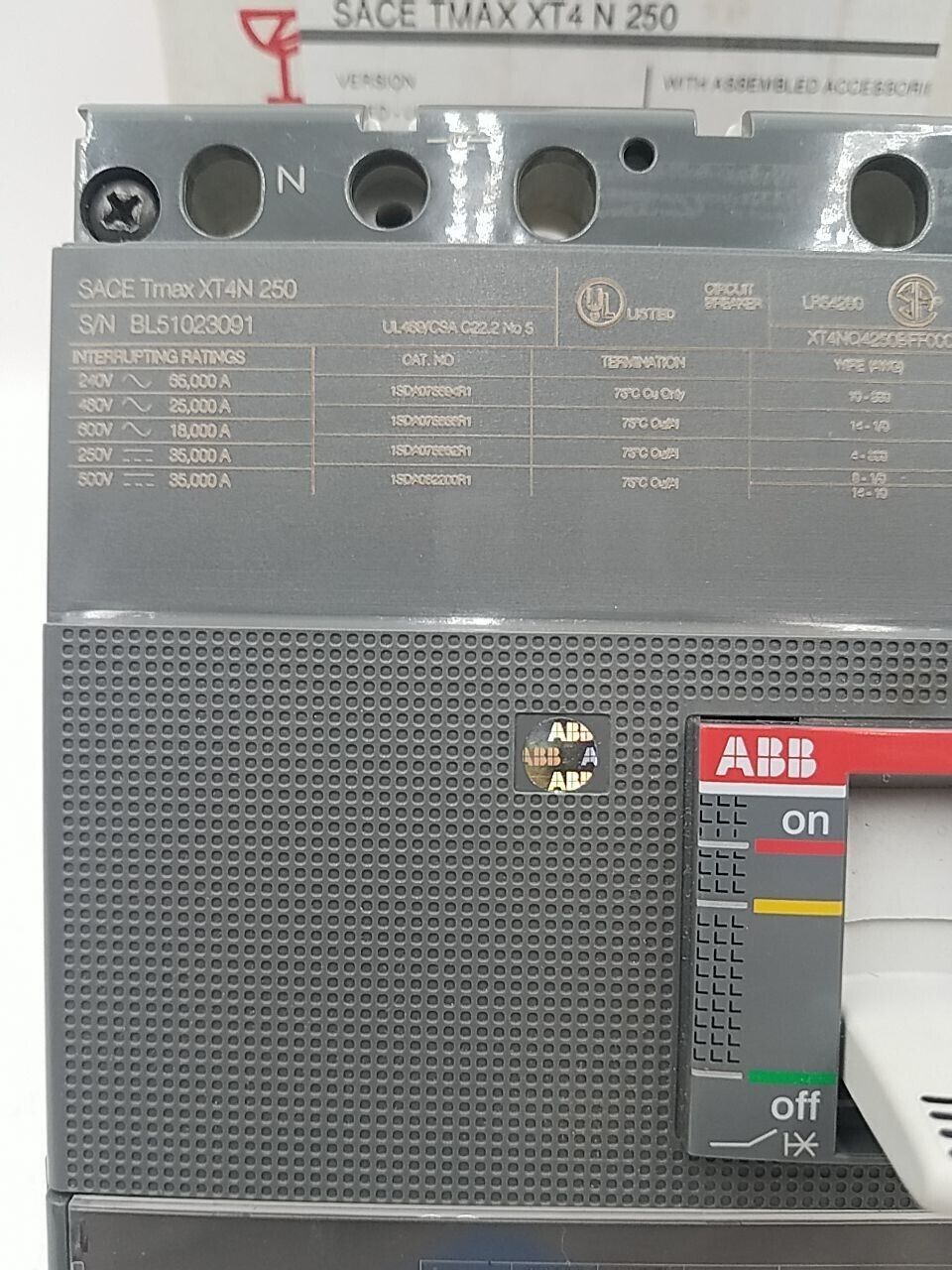 ABB XT4NQ4250BFF000XXX New