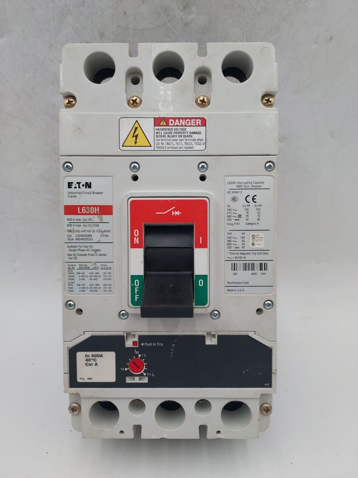 Eaton LGH3630ONN Used