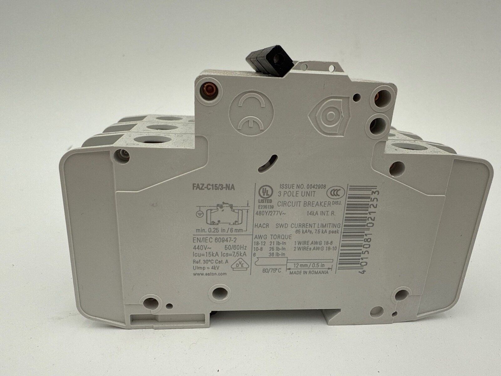 Eaton FAZ-C15/3-NA