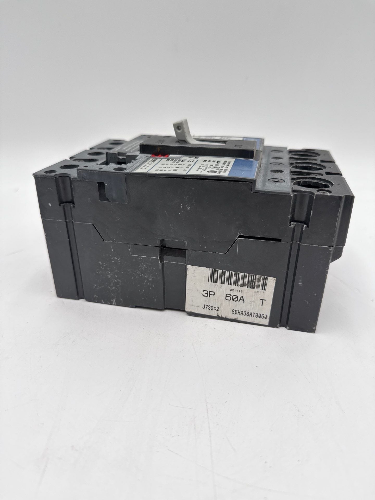 GE SEDA36AT0060 Circuit Breaker 60A 3P 600V Frame 60 Amp 3 Pole NO PLUG Used