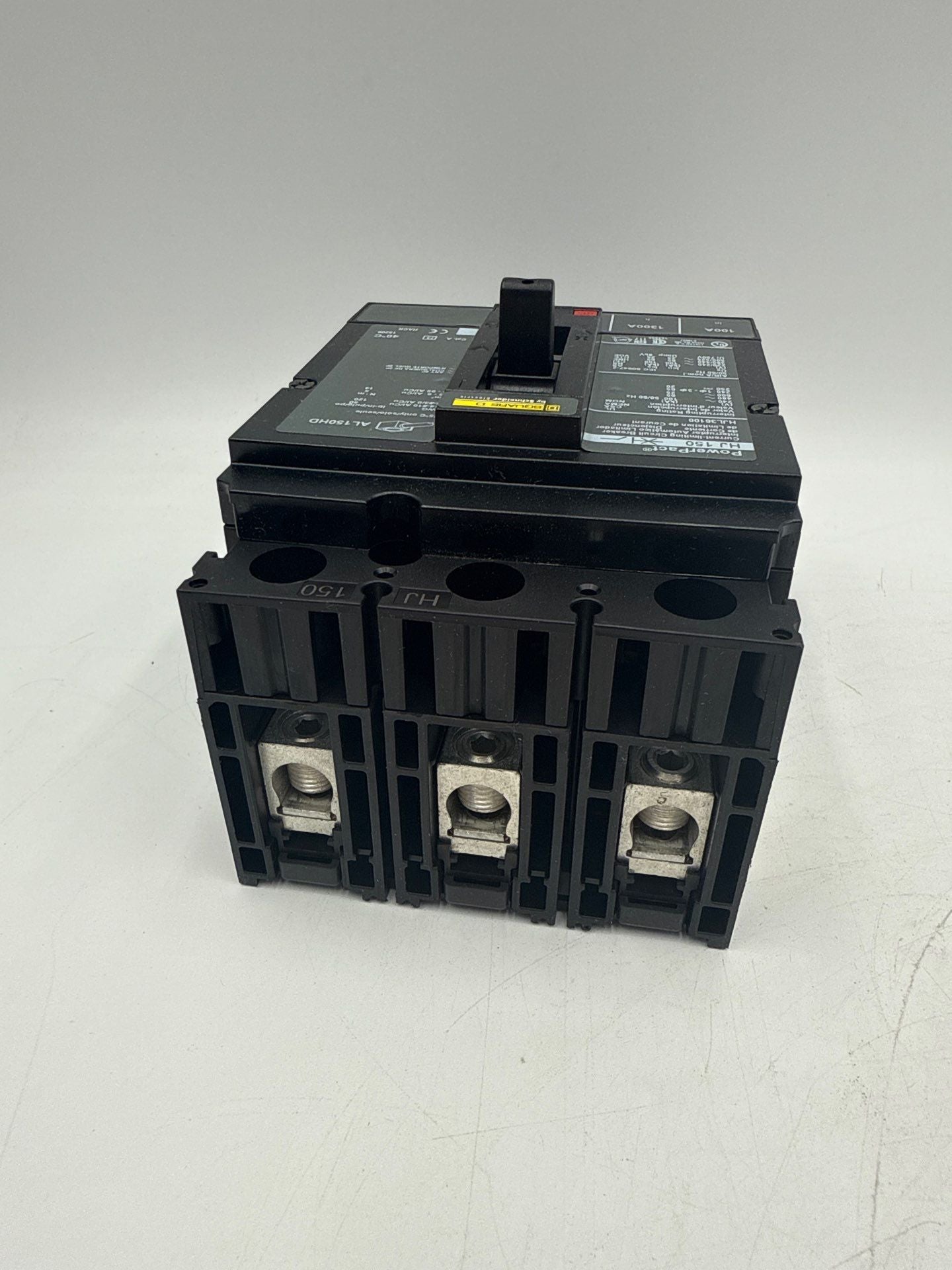 Square D HJL36100 Circuit Breaker 100A 3P 600V 3PH HJL 100 Amp 3 Pole Used
