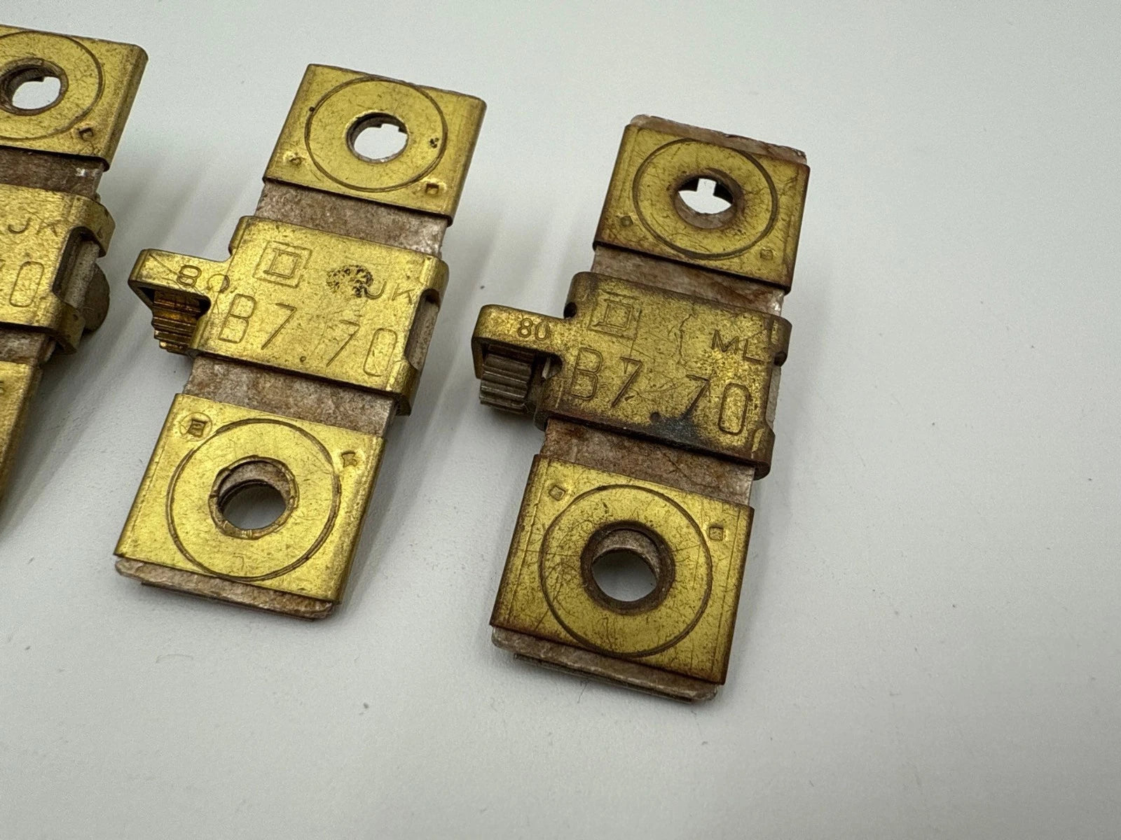 3PC Lot Square D B7.70 Thermal Overload Heater Element Unit B770 5.3-5.73 Amp Used