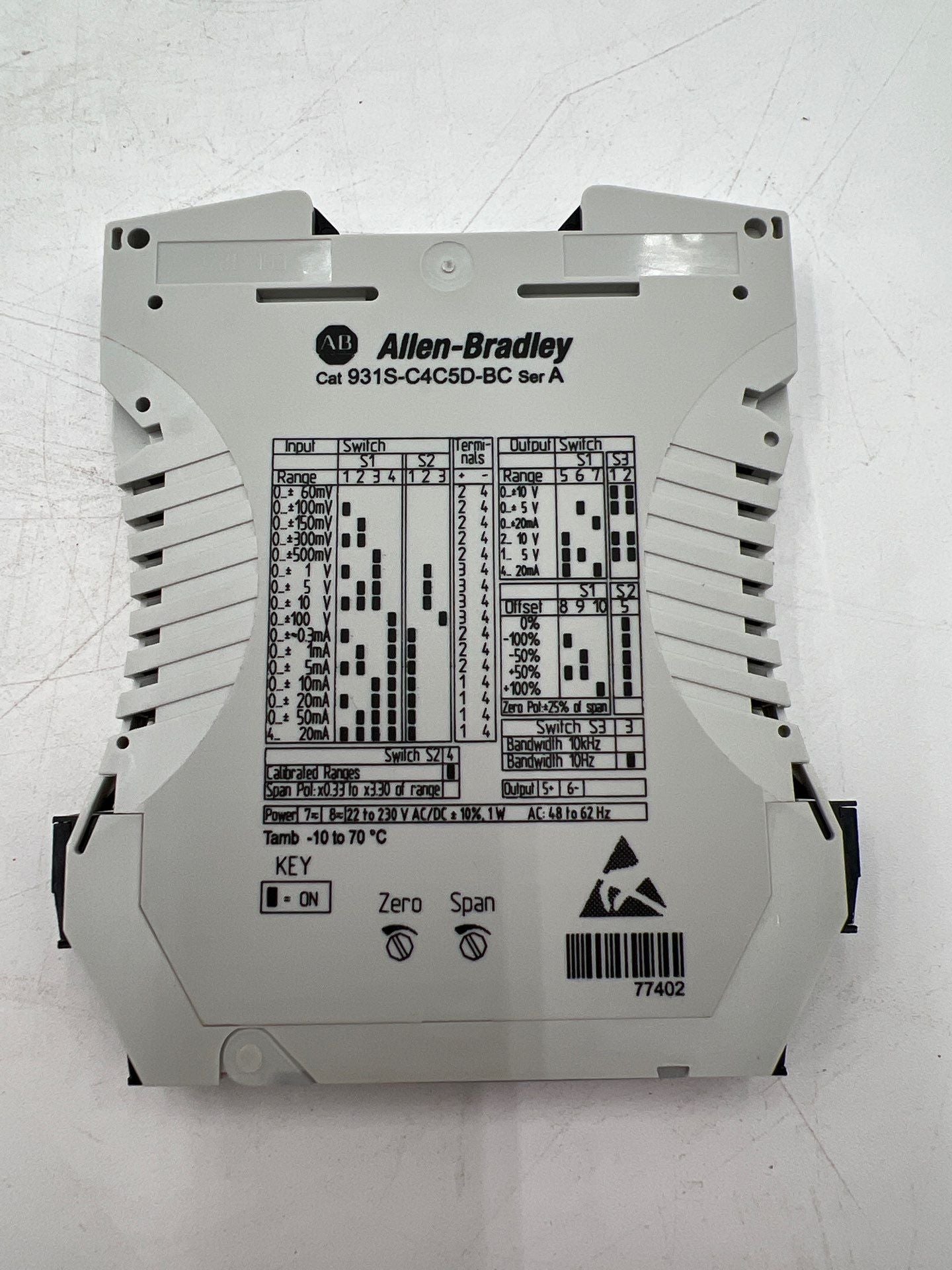 Allen Bradley 931S-C4C5D-BC New