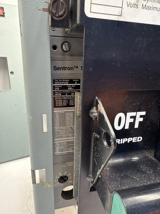 Siemens Model 95+ 18" 225A Feeder MCC Bucket HFD63B225 Breaker 225 Amp Used