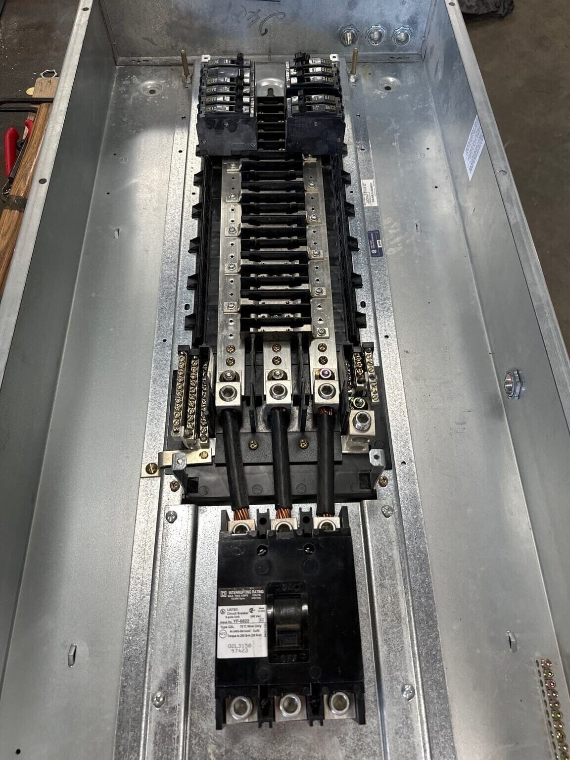 Square D NQOD Panelboard 150A 208Y/120V 3PH 4WMCB Main Q2L3150 42CIR NEMA 1 P348 Used