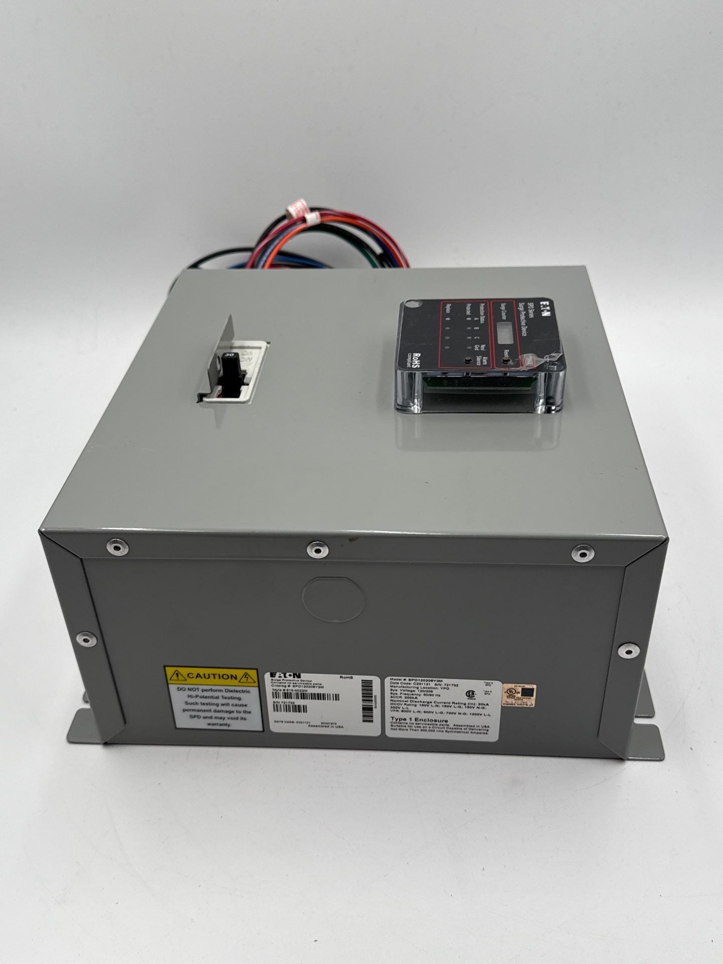 Eaton SPD120208Y3M Surge Protective Device 120kA 120/208V Wye NEMA 1