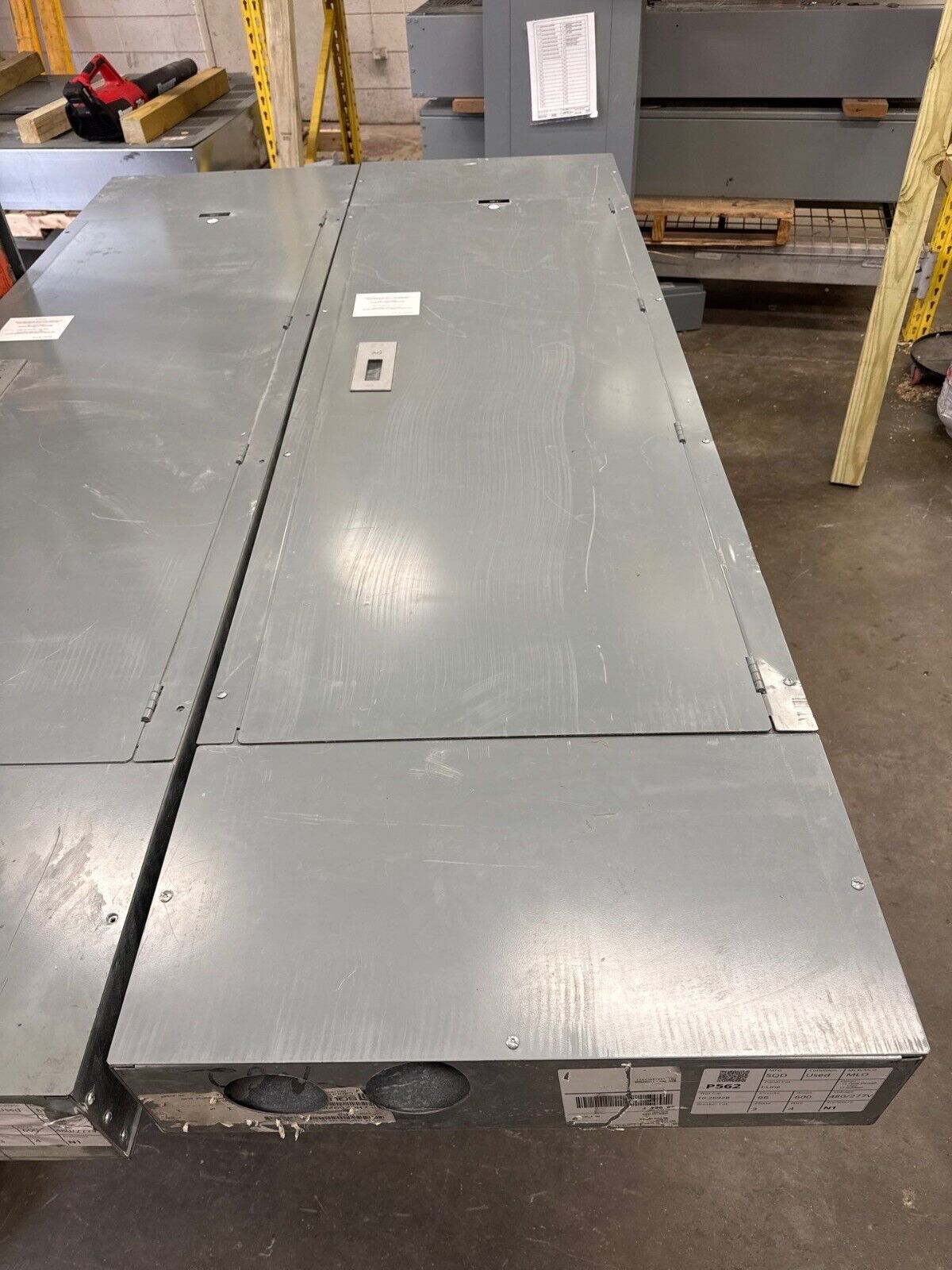 Square D I-Line Panelboard 600A 480/277V 3PH 4W 66 Circuit Indoor Encl MLO P562 Used