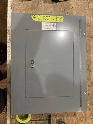 Square D NF Panelboard 125A 480/277V 3PH 4W 18 Circuit Indoor Encl MLO MH26BE P615 Used