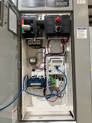Eaton Freedom FlashGard 24" 15A Combo MCC Bucket VFD 5HP HMCPS015EOC Breaker Used