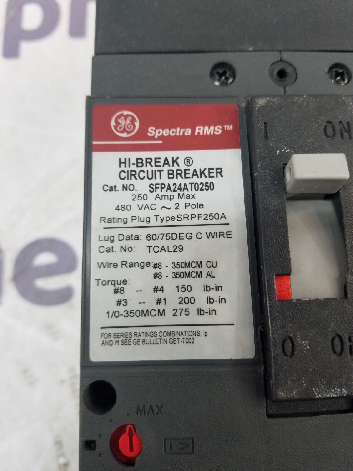 GE SFPA24AT0250 Used