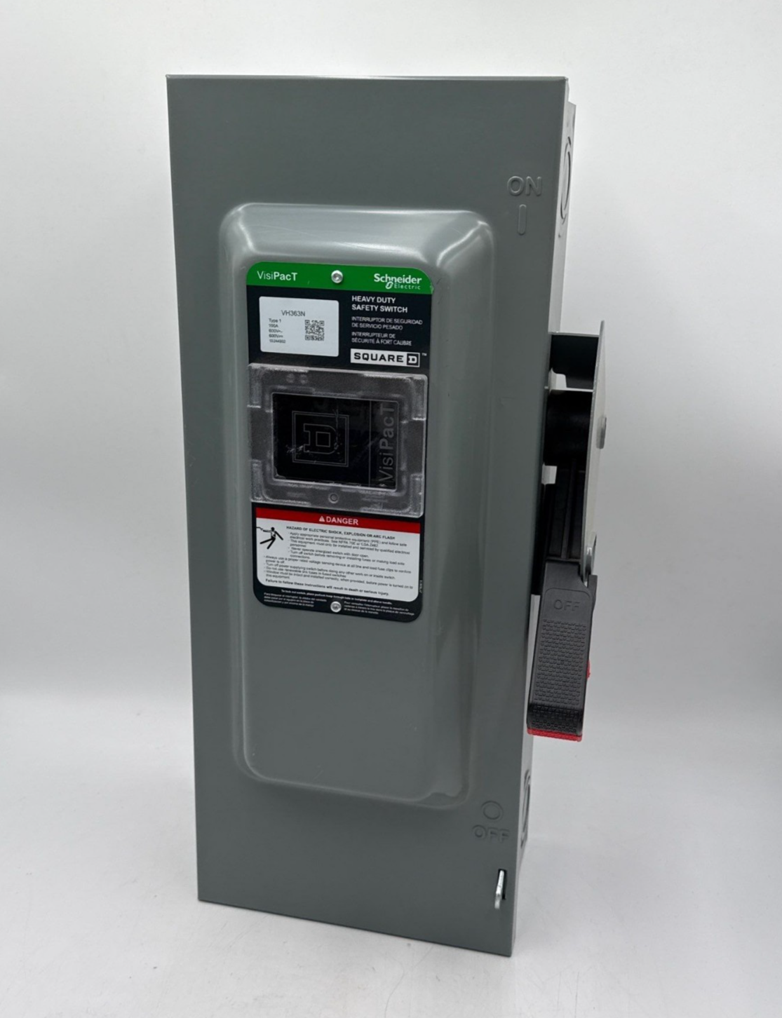 Square D VH363N Safety Disconnect Switch 100A 3P 600V Indoor Encl 100 Amp 3 Pole New