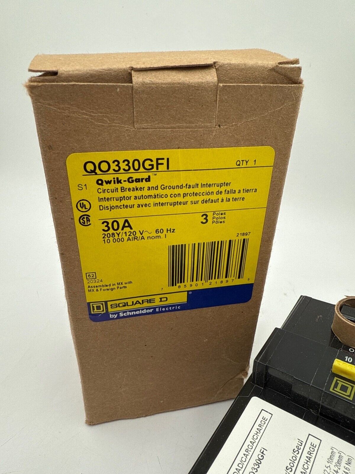 Square D QO330GFI New