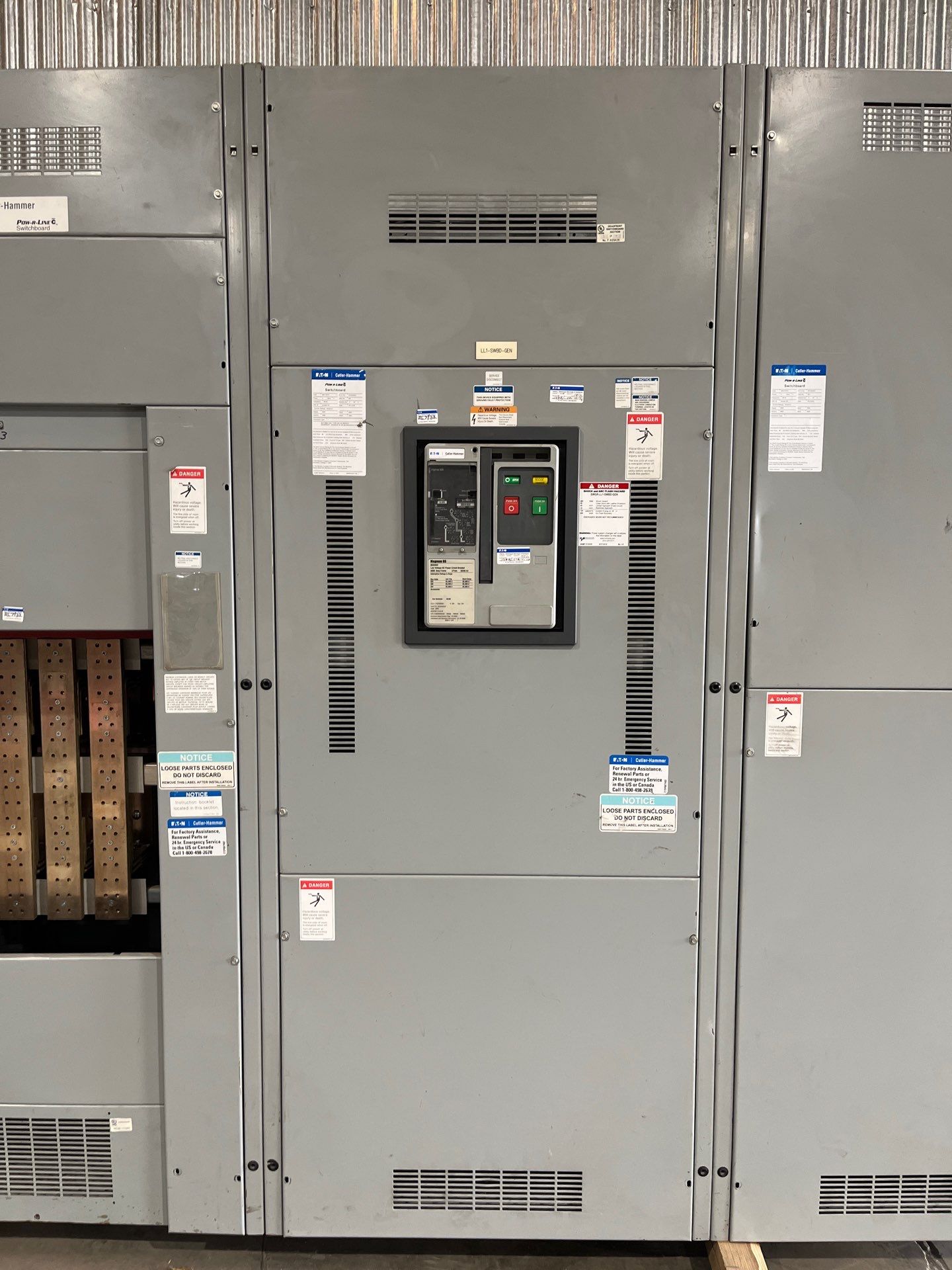 Eaton PRLC Switchboard 3000A 480/277V 3PH 4W MDS6303HEA W/ Distribution LSIG Used