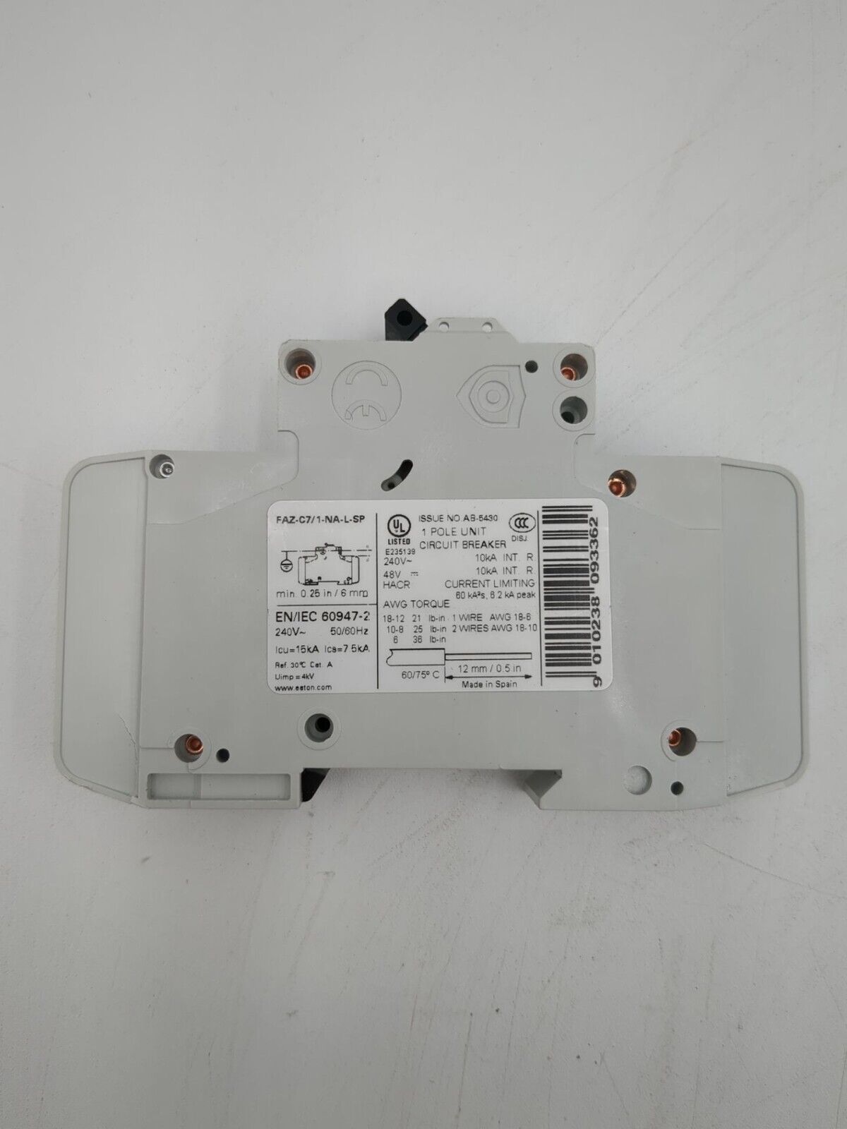 Eaton FAZ-C7/1-NA-L-SP