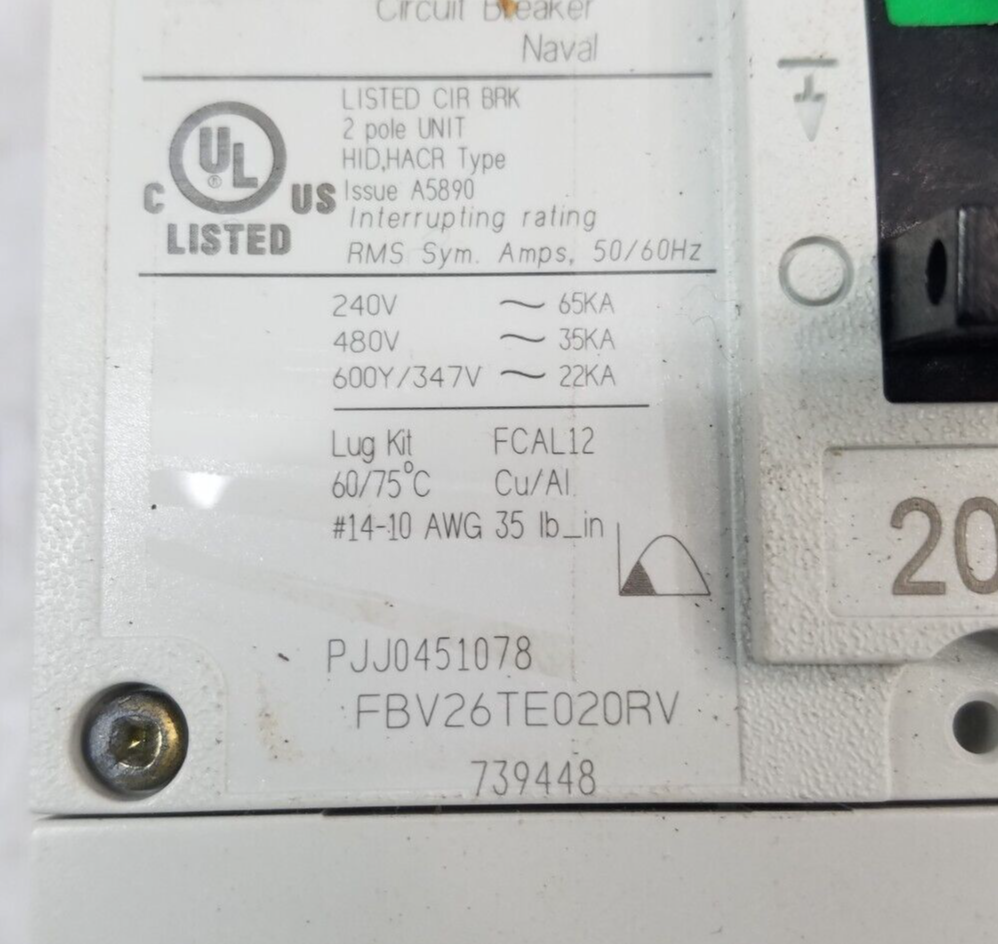 GE FBV26TE020RV Used