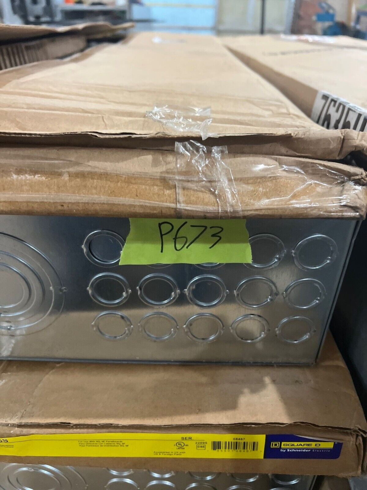 Sq D NF Panelboard 200A 480/277V 3PH 4W 42Cir Main JDP36200 MCB Indoor Encl P673 New